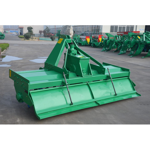 Soil tillage varying speed 3-point rotary tiller rotavator