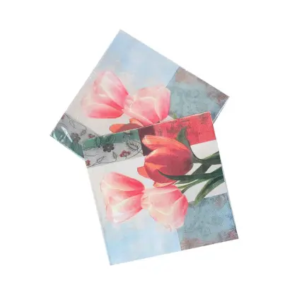Disposable decorative paper napkin