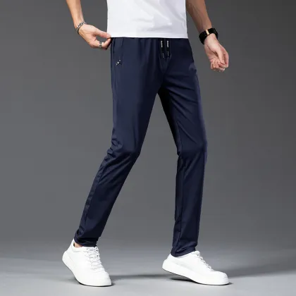 Thin Ice Silk Quick-Drying Summer Men's Sports Pants