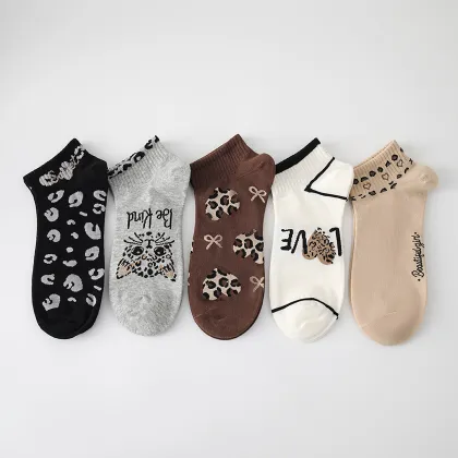 Comfortable Women's Elastic Cartoon Boat Socks