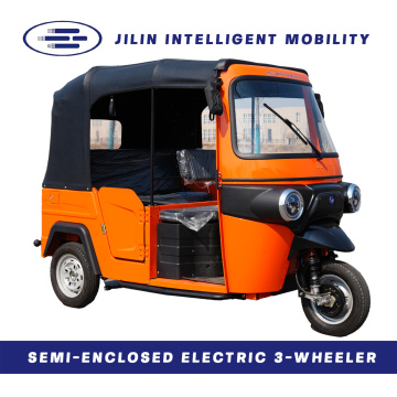 Semi recumbent electric trike