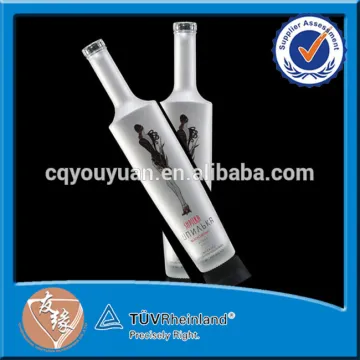 White Frosted 375ML Top Wine Glass Bottle Empty Mini Wine 375 Glass Bottle Alcohol
