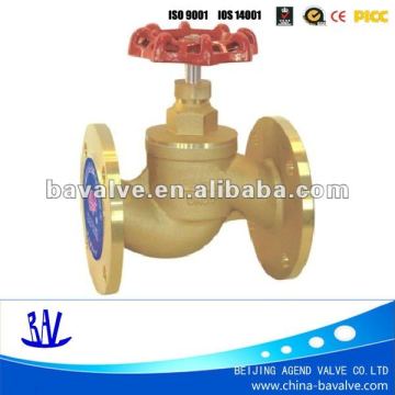 CE Brass flange stop valve /4 inch globe valve