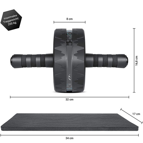 Roues d&#39;exercice de roue de rouleau abdominale pour la forme physique de gymnase