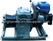 Gasoline Engine Pulling And Assisting Capstan Winch/winch Powered Steel Wire Rope Pilot Rope Linear Winder 