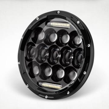 2022 New High Power 7 Inch LED Headlight DRL 75W H4 Driving Light for 4x4 Offroad JK