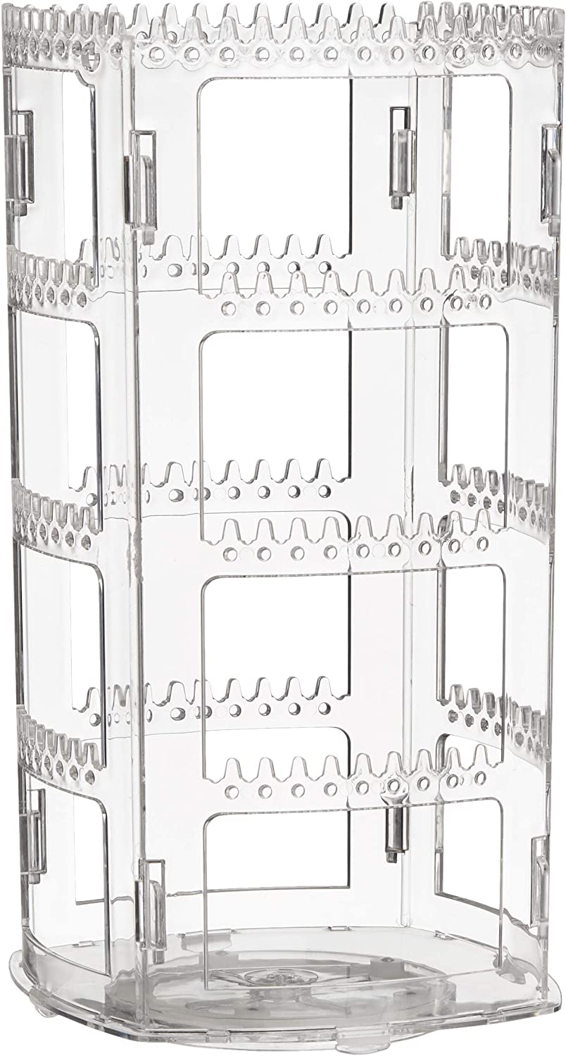 4 Tiers Plastic Jewelry Rack Display Classic Stand