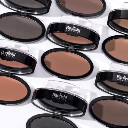 Professional Eyebrow Powder Stamp Kit with Waterproof Brow Enhancers