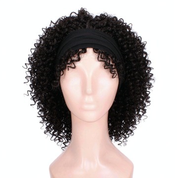 Headband Wig Kinky Straight 100% Human Hair