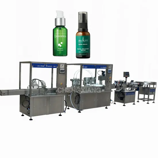 30ml-100ml Skin Oil Alcohol Enzyme Spray Filling and Capping Machine