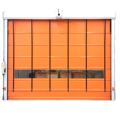 Zip chain anti-collision fast door
