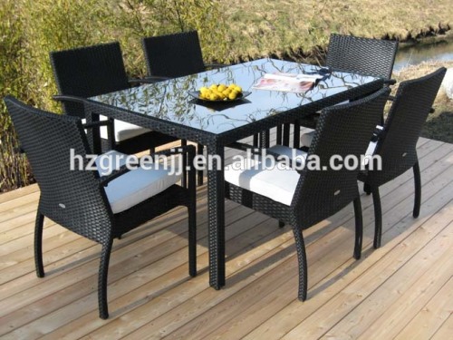 popular high-end rattan garden table model 0632