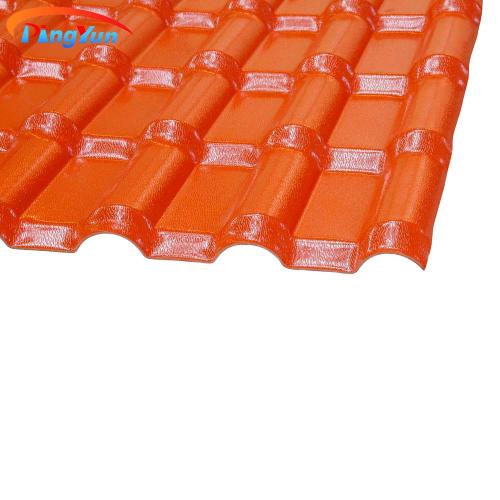 Azulejos españoles de techo PVC Materiales de construcción de lámina de techo corrugado para casa residencial