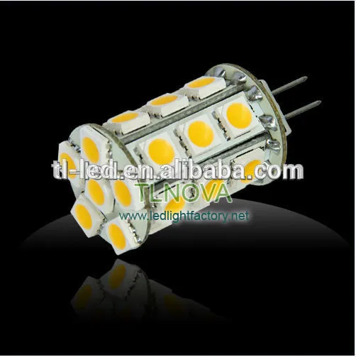 High Brightness G4 LED Lights 24SMD, GY6.35 LED Lamp 10-30V, Made in China, LED Bulb G4 CE ROHS FCC