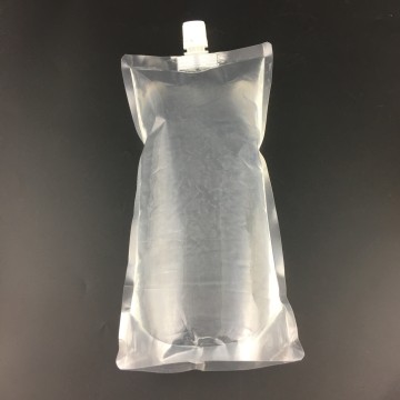 Food grade flexible nozzle bag for liquid packaging