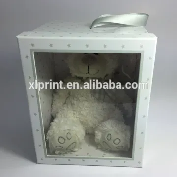 Delicate paperboard box packaging toy box with PVC window