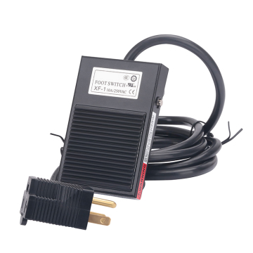 Wohlfahrt anpassbarer Momentanfußpedalschalter Schwarz AC 250V 10A SPDT NO NC