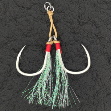 Luminous Binding Eisenplatte Anti-Biting Slow Swing Stachelbalte-Doppelhaken für das Meerefischen