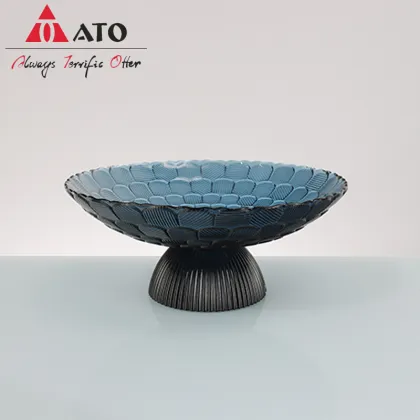 Blue color Fruit Plate Decoration Dried Fruit Plate