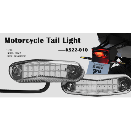 હોન્ડા યામાહા કસ્ટમ -ફ-રોડ મોટરસાયકલ માટે 12 વી યુનિવર્સલ રીઅર ફેંડર કૌંસ માઉન્ટ એલઇડી પૂંછડી લાઇટ બ્રેક લેમ્પ લાઇટ્સ