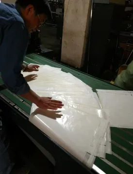 Inner/Inside transparent paper clothes bag making machine