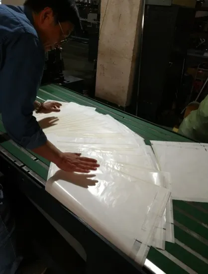 Inner/Inside transparent paper clothes bag making machine