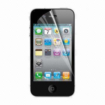 Anti-fingerprint Screen Protector for Apple's iPhone 4, Washable and Reusable