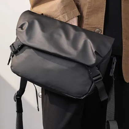 Versatile Business Shoulder Crossbody Bag - Men's Casual Trendy Waterproof Chest Shoulder Bag