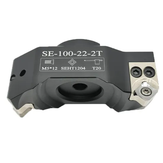 Fine Adjustment Bridge Type Aluminum Cutting Milling Head with Two-Edge Right Angle Shoulder Face Milling Tools for CNC Machines