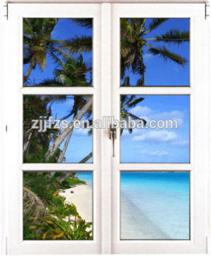 Modern design white PVC inward opening windows and doors,interior pvc window design