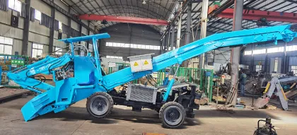 Hydraulic 4-Wheel Mucking Loader for Coal Mine Earthworks: 1400mm Dumping Distance