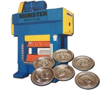 Hign speed Minster easy open ends making machine production line for beverage can packing