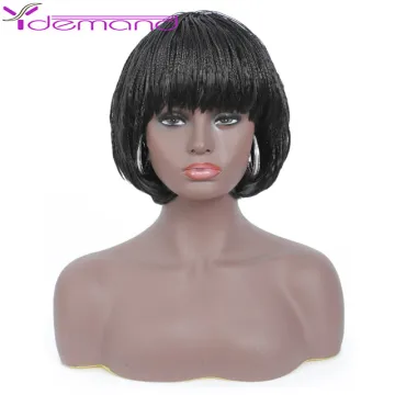 Wholesale Short Bob Style Box Braids Wig Box Braided Short Wig Braids Synthetic Wigs For Afro Black Women Daily Wear