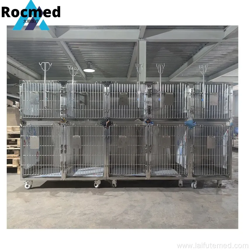 Low Price Good Quality Stainless Steel Veterinary ICU Cage for Dogs and Cats