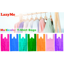 Large Plastic Grocery T-shirts Carry-out Bag Plain White