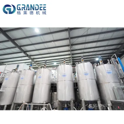Automatic Fruit Juice Mixing and Oat Milk Pasteurizer Machine