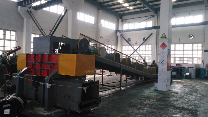 Automatic Oil Drum Compactor Cans Baling Press Machine