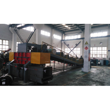 Automatic Oil Drum Compactor Cans Baling Press Machine