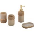 Pompousness Polyresin Bathroom Accessory Set 4-piece