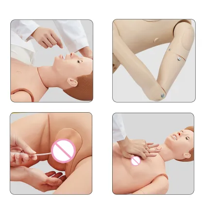 Multi-purpose Nursing Training Mannequin for PCR and Medical Practice Simulation