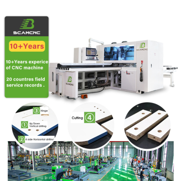 Máquina de perfuração de madeira CNC para fabricação de armários e portas