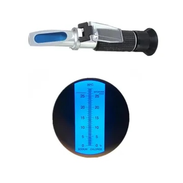Salinity Refractometer ATC 0-28% - Ideal for Aquariums and Marine Monitoring