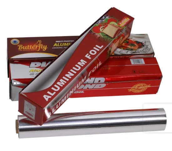 Disposable food packaging aluminium foil