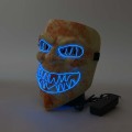 Máscara de purga LED de dentes afiados de terror