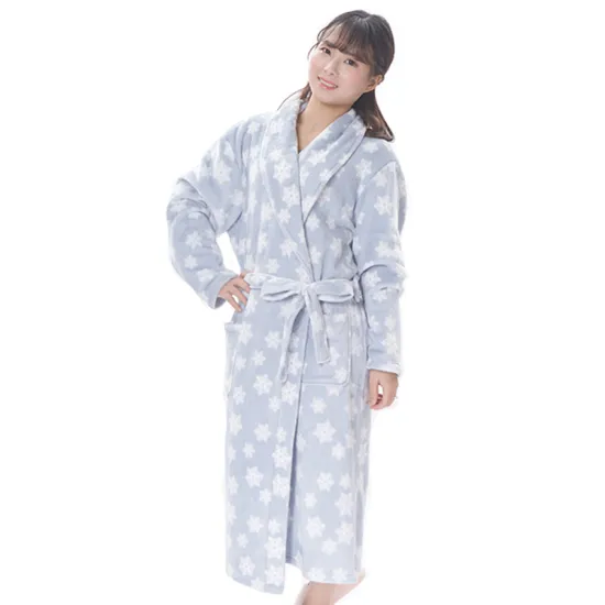 New design winter long warm bath robe