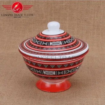 Color Embossed Spraying Decoration Enamel Tureen/Stock Pot/Turkish Bowl