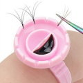 Hot Pink 100pcs professional grifting lash glue ring