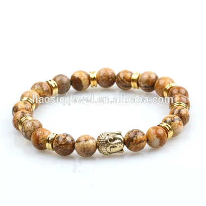 lava stone bracelet natural stone bead bracelet gold buddha bracelet for men