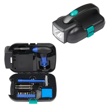 14-Piece Electrical Tool Kit with LED Flashlight: Comprehensive Household Toolbox and Hardware Gift Set