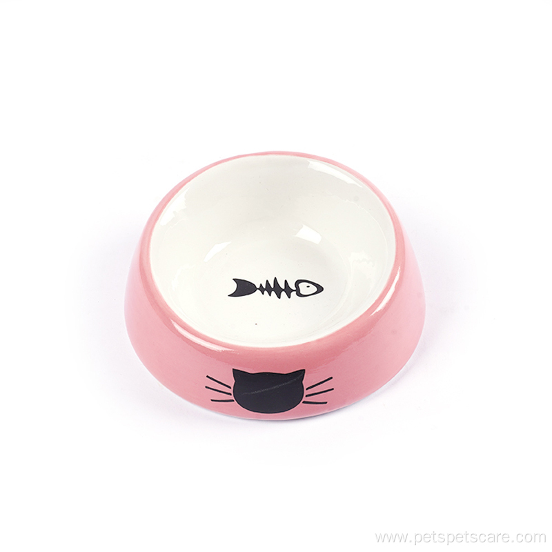 Cute pet feeding bowl ceramic food puppy bowl